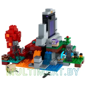 Конструктор LEGO Minecraft 21172 Разрушенный портал картинка 3